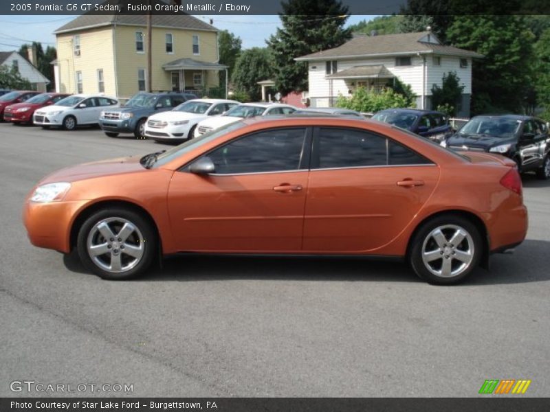 Fusion Orange Metallic / Ebony 2005 Pontiac G6 GT Sedan