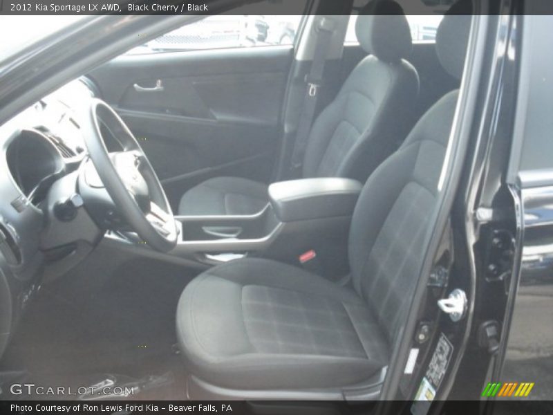 Black Cherry / Black 2012 Kia Sportage LX AWD
