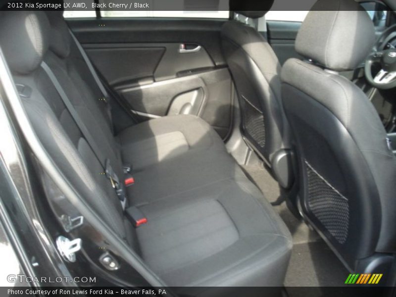 Black Cherry / Black 2012 Kia Sportage LX AWD