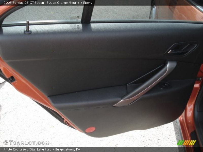 Fusion Orange Metallic / Ebony 2005 Pontiac G6 GT Sedan