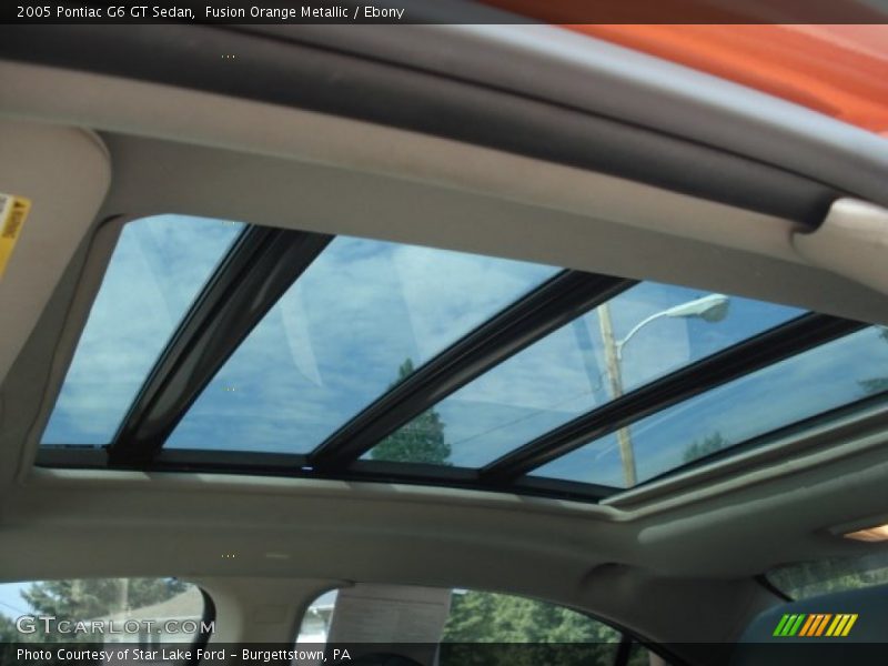 Fusion Orange Metallic / Ebony 2005 Pontiac G6 GT Sedan