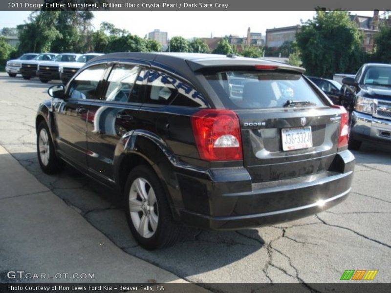 Brilliant Black Crystal Pearl / Dark Slate Gray 2011 Dodge Caliber Mainstreet