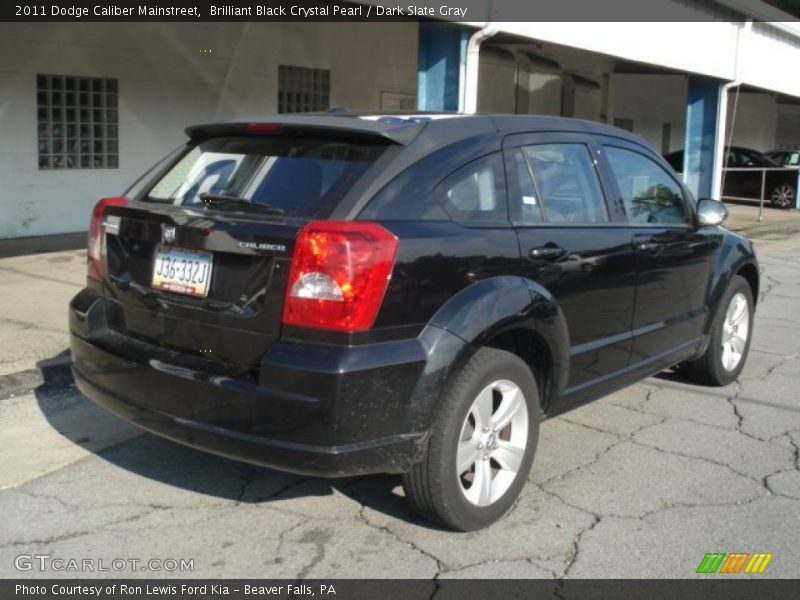 Brilliant Black Crystal Pearl / Dark Slate Gray 2011 Dodge Caliber Mainstreet