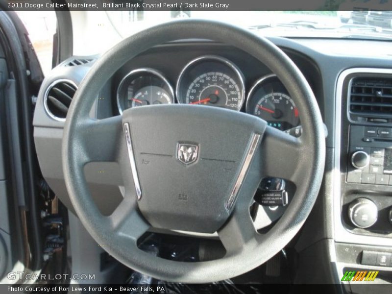 Brilliant Black Crystal Pearl / Dark Slate Gray 2011 Dodge Caliber Mainstreet