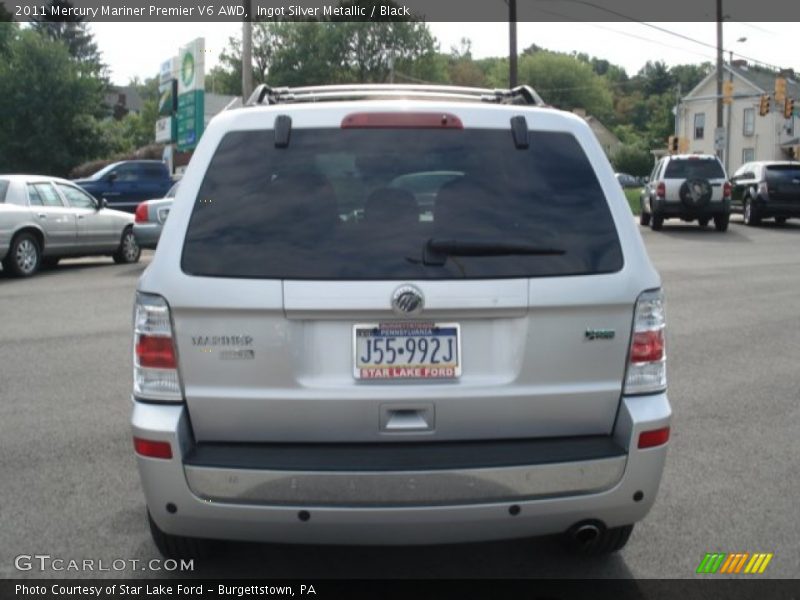 Ingot Silver Metallic / Black 2011 Mercury Mariner Premier V6 AWD