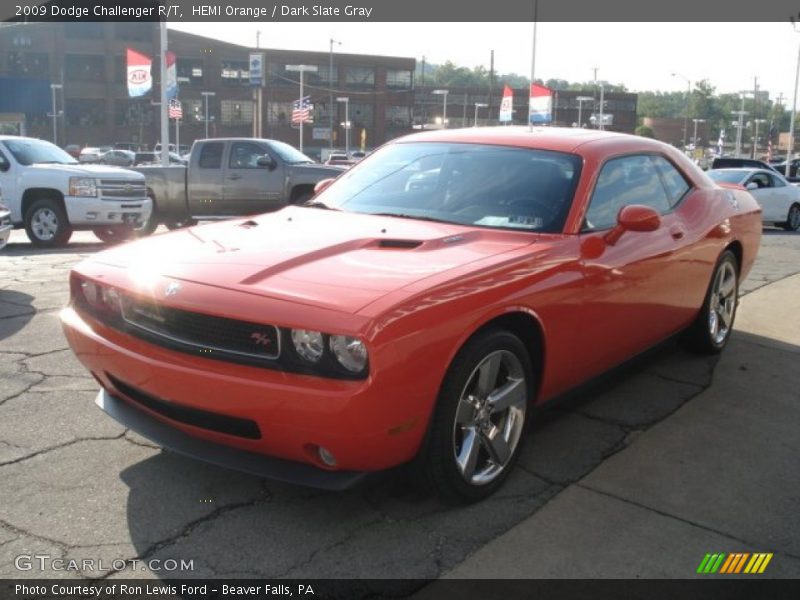 HEMI Orange / Dark Slate Gray 2009 Dodge Challenger R/T