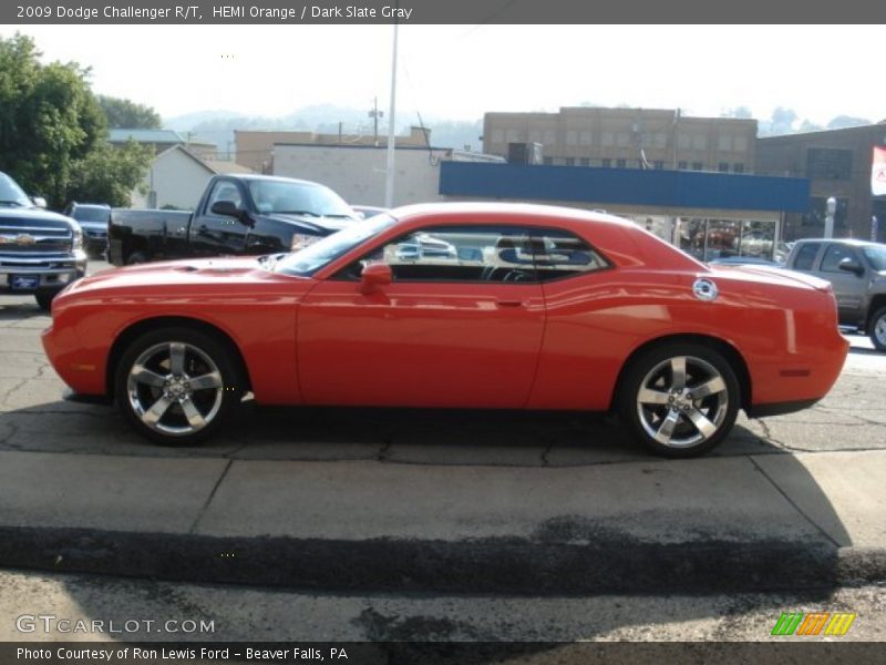 HEMI Orange / Dark Slate Gray 2009 Dodge Challenger R/T