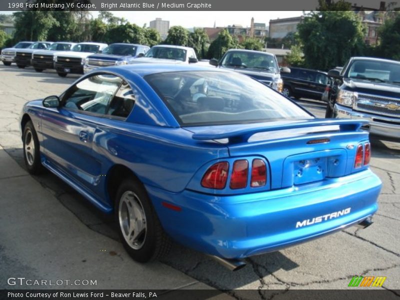 Bright Atlantic Blue / Medium Graphite 1998 Ford Mustang V6 Coupe
