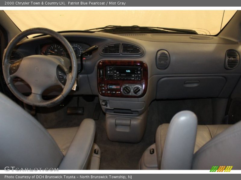 Patriot Blue Pearlcoat / Mist Gray 2000 Chrysler Town & Country LXi