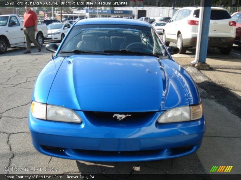 Bright Atlantic Blue / Medium Graphite 1998 Ford Mustang V6 Coupe