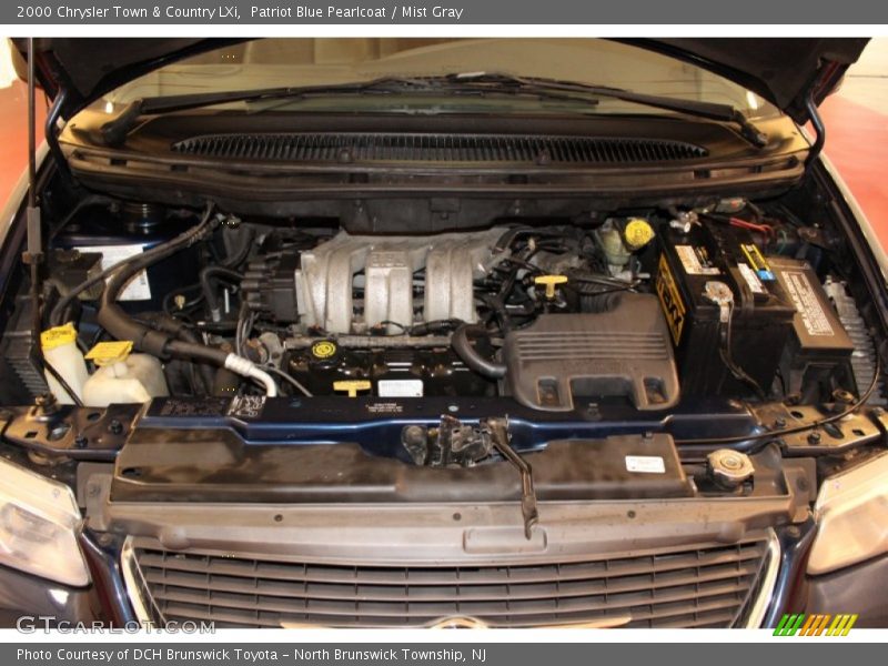 Patriot Blue Pearlcoat / Mist Gray 2000 Chrysler Town & Country LXi