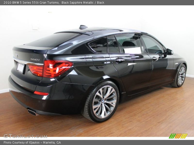 Black Sapphire Metallic / Black 2010 BMW 5 Series 550i Gran Turismo