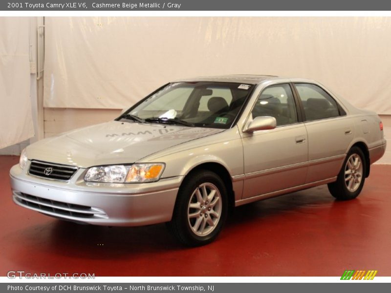 Cashmere Beige Metallic / Gray 2001 Toyota Camry XLE V6
