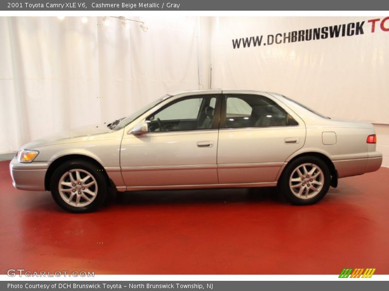 Cashmere Beige Metallic / Gray 2001 Toyota Camry XLE V6
