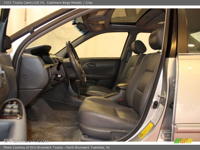 Cashmere Beige Metallic / Gray 2001 Toyota Camry XLE V6