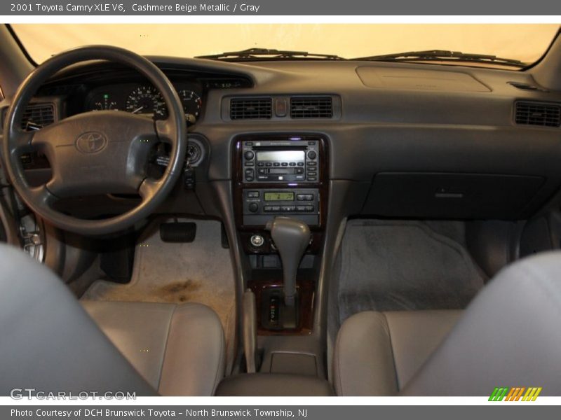 Cashmere Beige Metallic / Gray 2001 Toyota Camry XLE V6