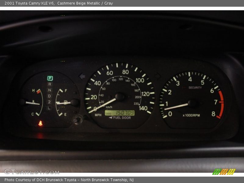 Cashmere Beige Metallic / Gray 2001 Toyota Camry XLE V6