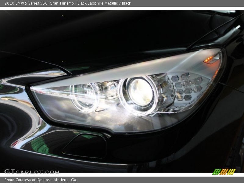 Black Sapphire Metallic / Black 2010 BMW 5 Series 550i Gran Turismo