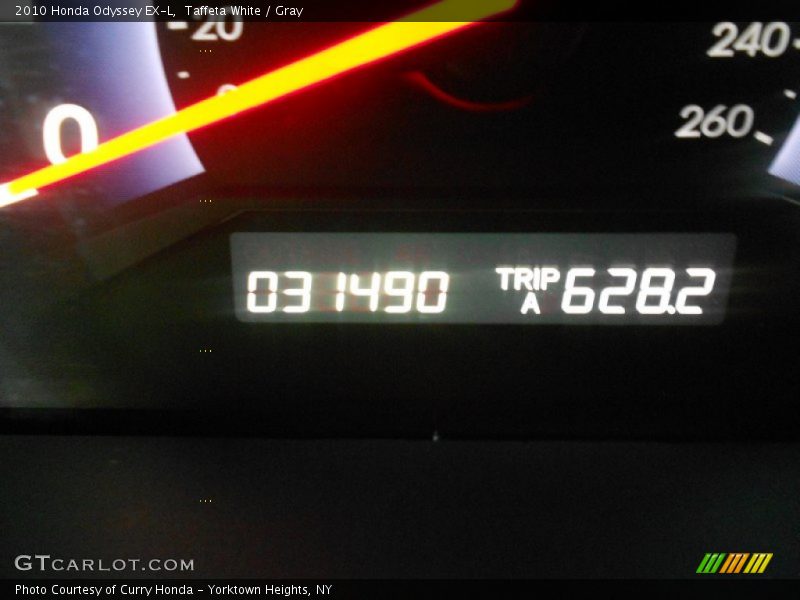 Taffeta White / Gray 2010 Honda Odyssey EX-L