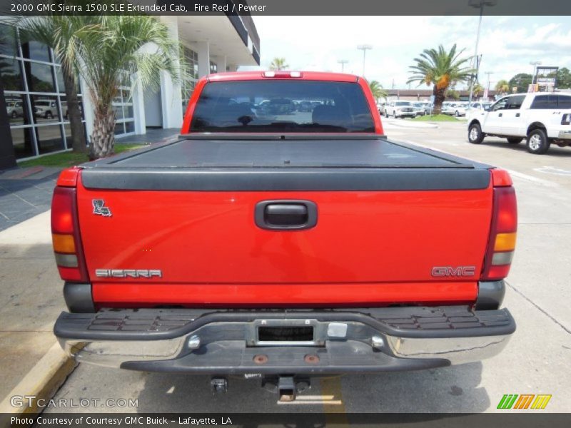 Fire Red / Pewter 2000 GMC Sierra 1500 SLE Extended Cab