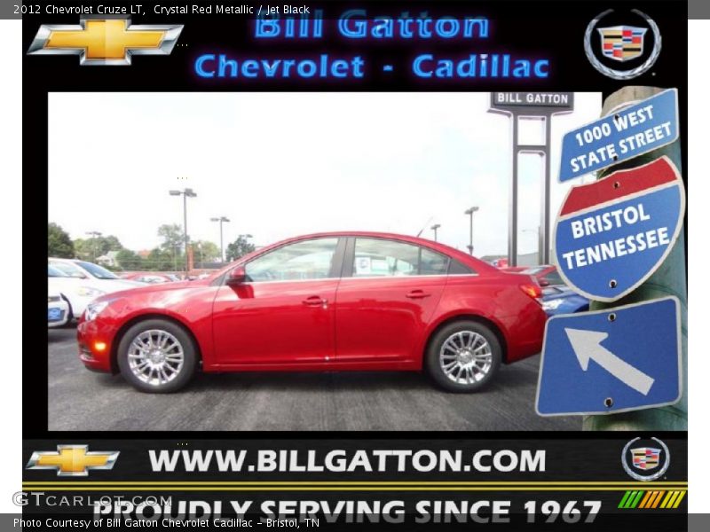 Crystal Red Metallic / Jet Black 2012 Chevrolet Cruze LT