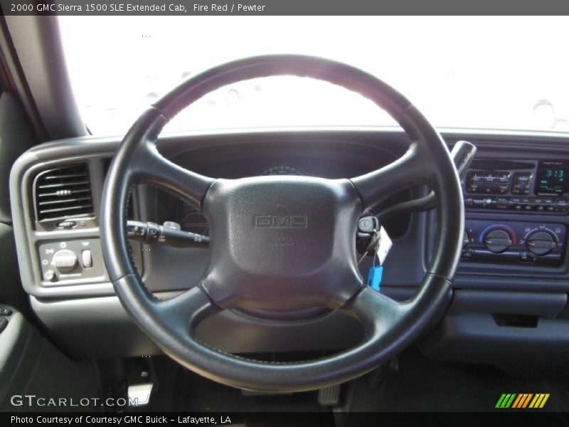 Fire Red / Pewter 2000 GMC Sierra 1500 SLE Extended Cab