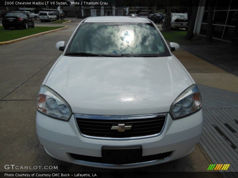 White / Titanium Gray 2006 Chevrolet Malibu LT V6 Sedan