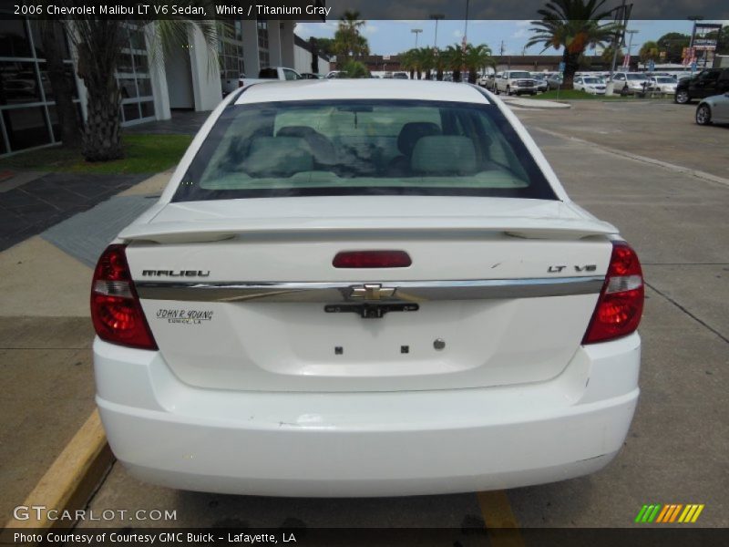 White / Titanium Gray 2006 Chevrolet Malibu LT V6 Sedan