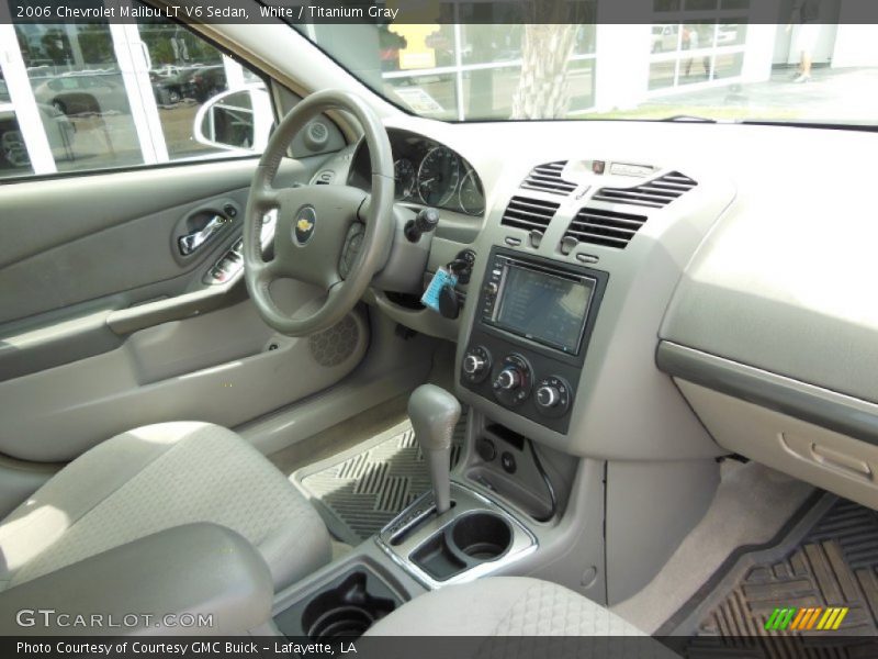 White / Titanium Gray 2006 Chevrolet Malibu LT V6 Sedan