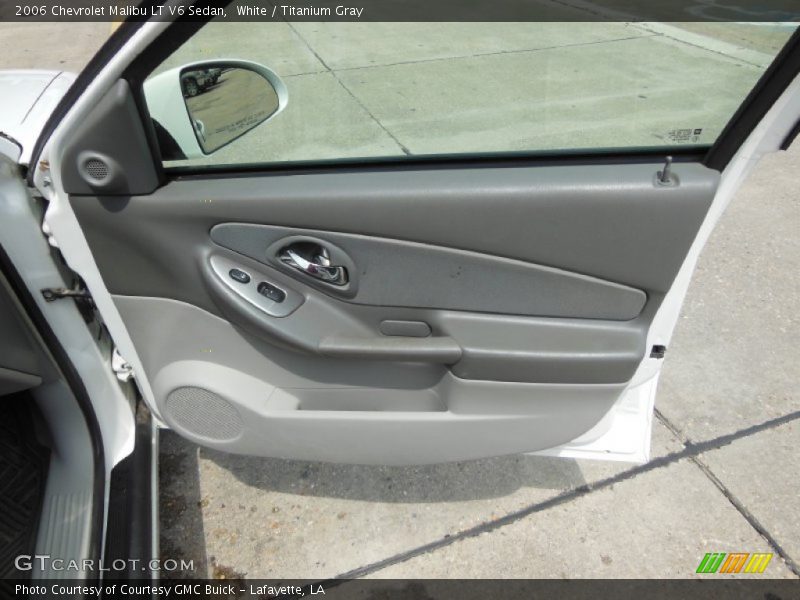 White / Titanium Gray 2006 Chevrolet Malibu LT V6 Sedan