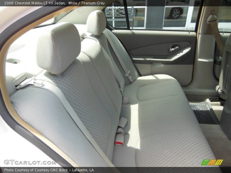 White / Titanium Gray 2006 Chevrolet Malibu LT V6 Sedan