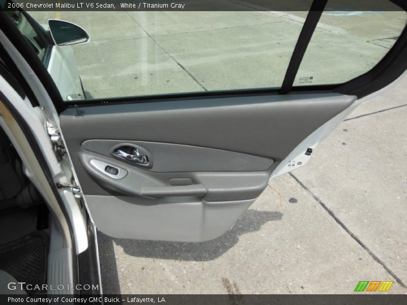 White / Titanium Gray 2006 Chevrolet Malibu LT V6 Sedan