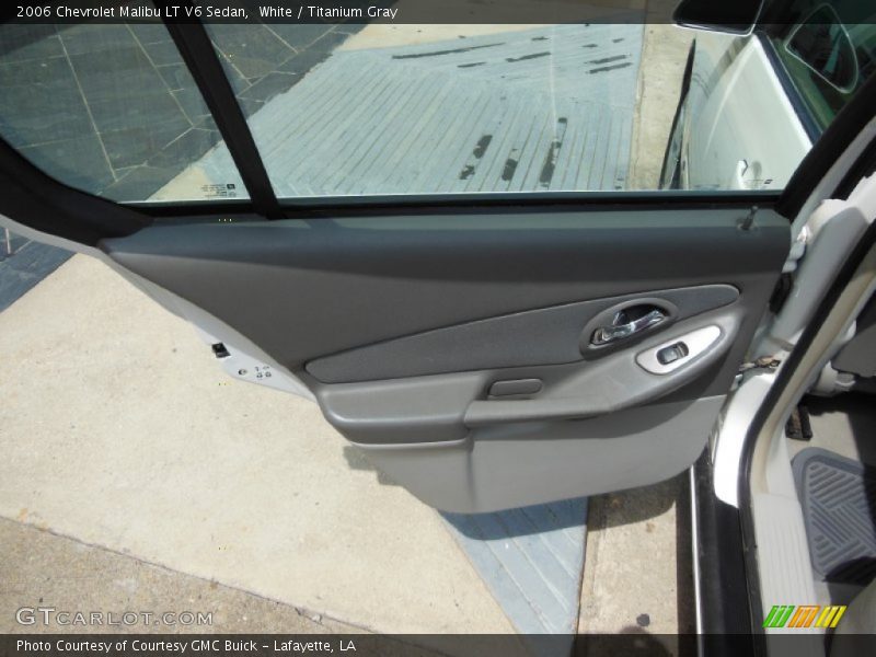 White / Titanium Gray 2006 Chevrolet Malibu LT V6 Sedan