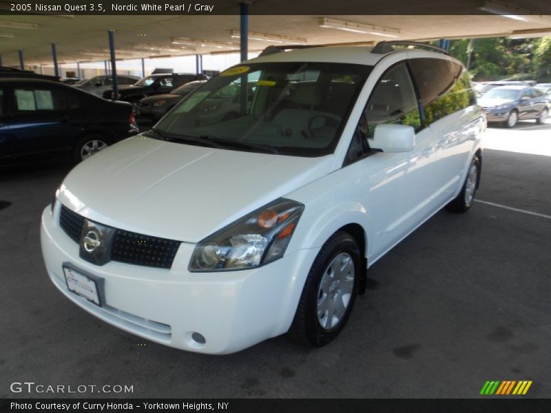 Nordic White Pearl / Gray 2005 Nissan Quest 3.5