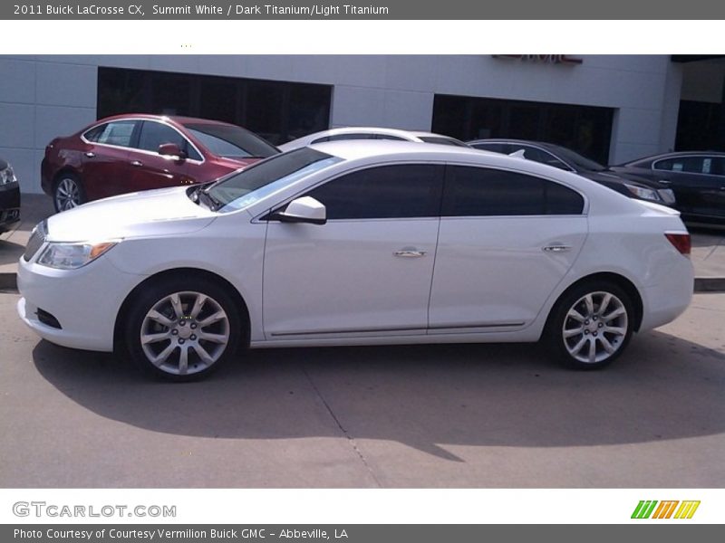 Summit White / Dark Titanium/Light Titanium 2011 Buick LaCrosse CX