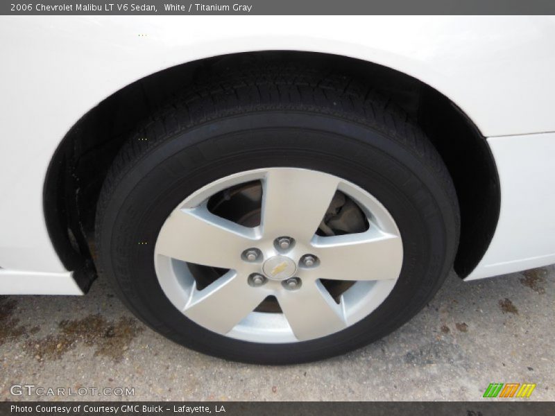 White / Titanium Gray 2006 Chevrolet Malibu LT V6 Sedan