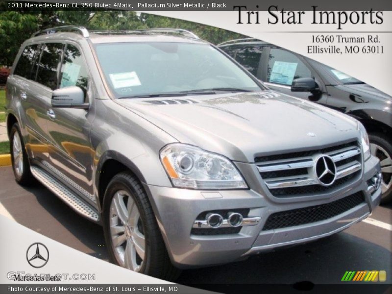 Palladium Silver Metallic / Black 2011 Mercedes-Benz GL 350 Blutec 4Matic