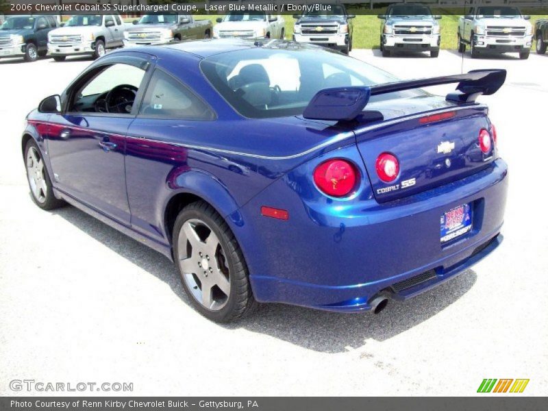 Laser Blue Metallic / Ebony/Blue 2006 Chevrolet Cobalt SS Supercharged Coupe