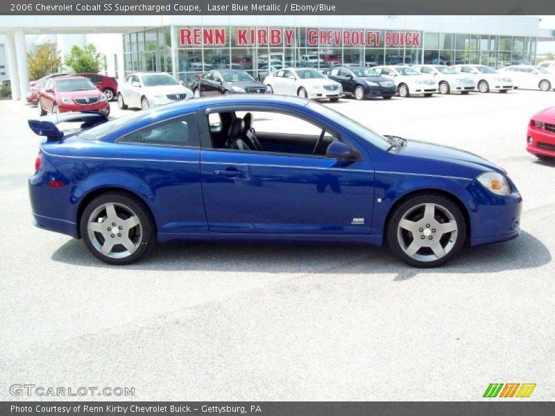 Laser Blue Metallic / Ebony/Blue 2006 Chevrolet Cobalt SS Supercharged Coupe