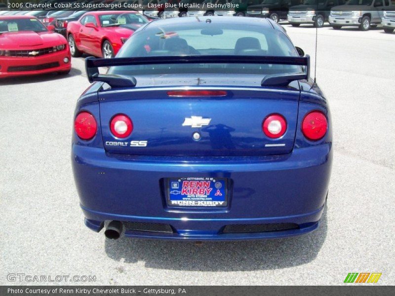 Laser Blue Metallic / Ebony/Blue 2006 Chevrolet Cobalt SS Supercharged Coupe