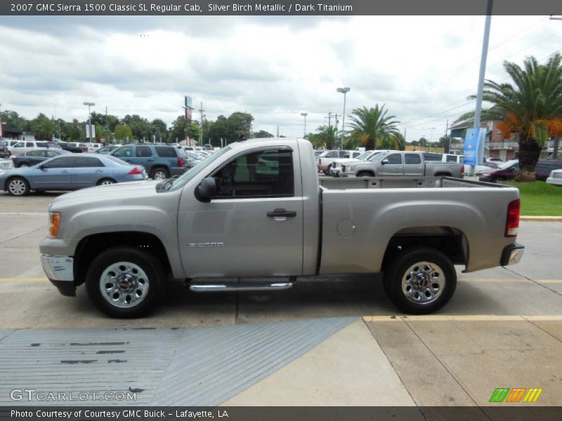 Silver Birch Metallic / Dark Titanium 2007 GMC Sierra 1500 Classic SL Regular Cab