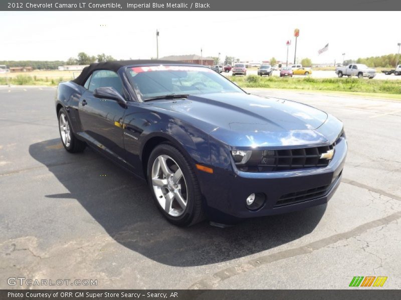 Imperial Blue Metallic / Black 2012 Chevrolet Camaro LT Convertible