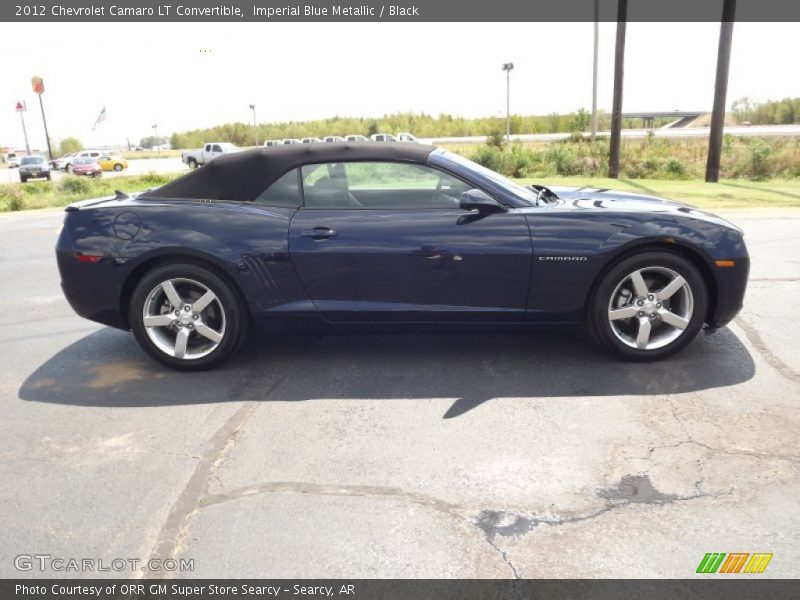 Imperial Blue Metallic / Black 2012 Chevrolet Camaro LT Convertible