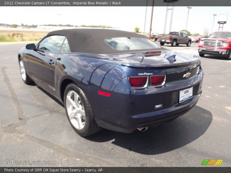 Imperial Blue Metallic / Black 2012 Chevrolet Camaro LT Convertible