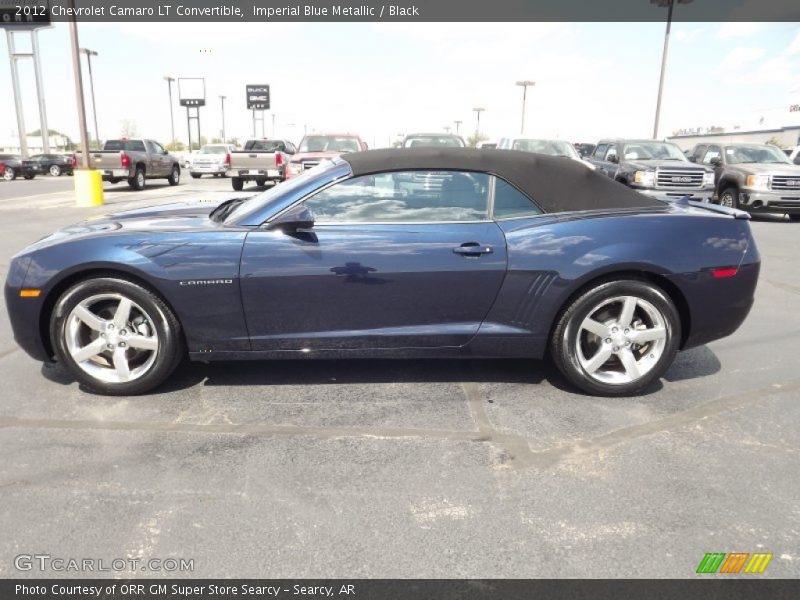 Imperial Blue Metallic / Black 2012 Chevrolet Camaro LT Convertible