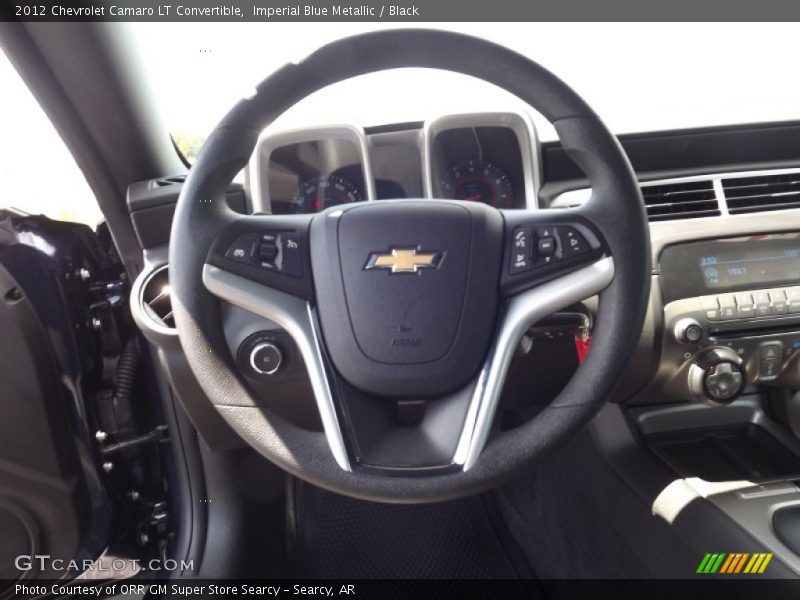 Imperial Blue Metallic / Black 2012 Chevrolet Camaro LT Convertible