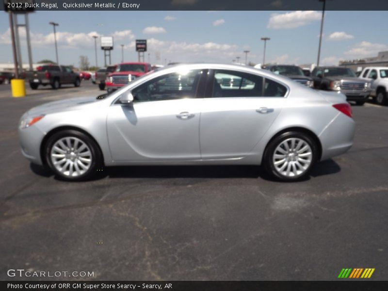Quicksilver Metallic / Ebony 2012 Buick Regal