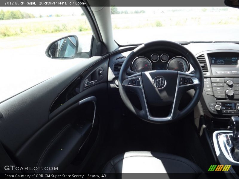 Quicksilver Metallic / Ebony 2012 Buick Regal