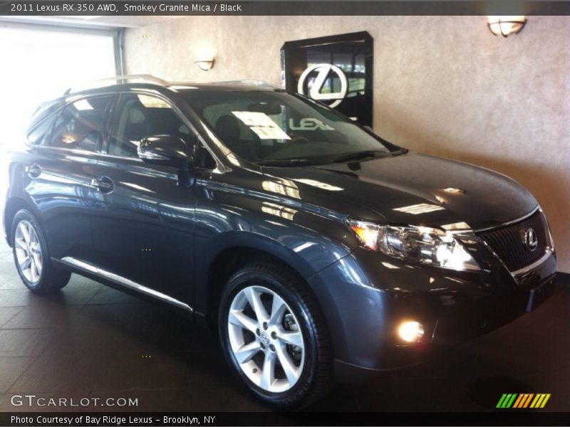 Smokey Granite Mica / Black 2011 Lexus RX 350 AWD