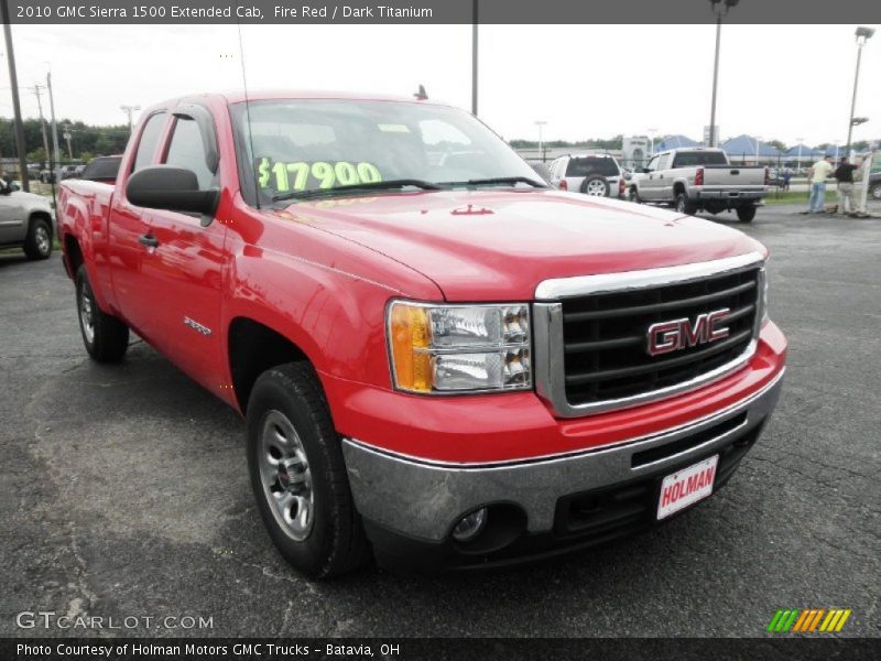 Fire Red / Dark Titanium 2010 GMC Sierra 1500 Extended Cab